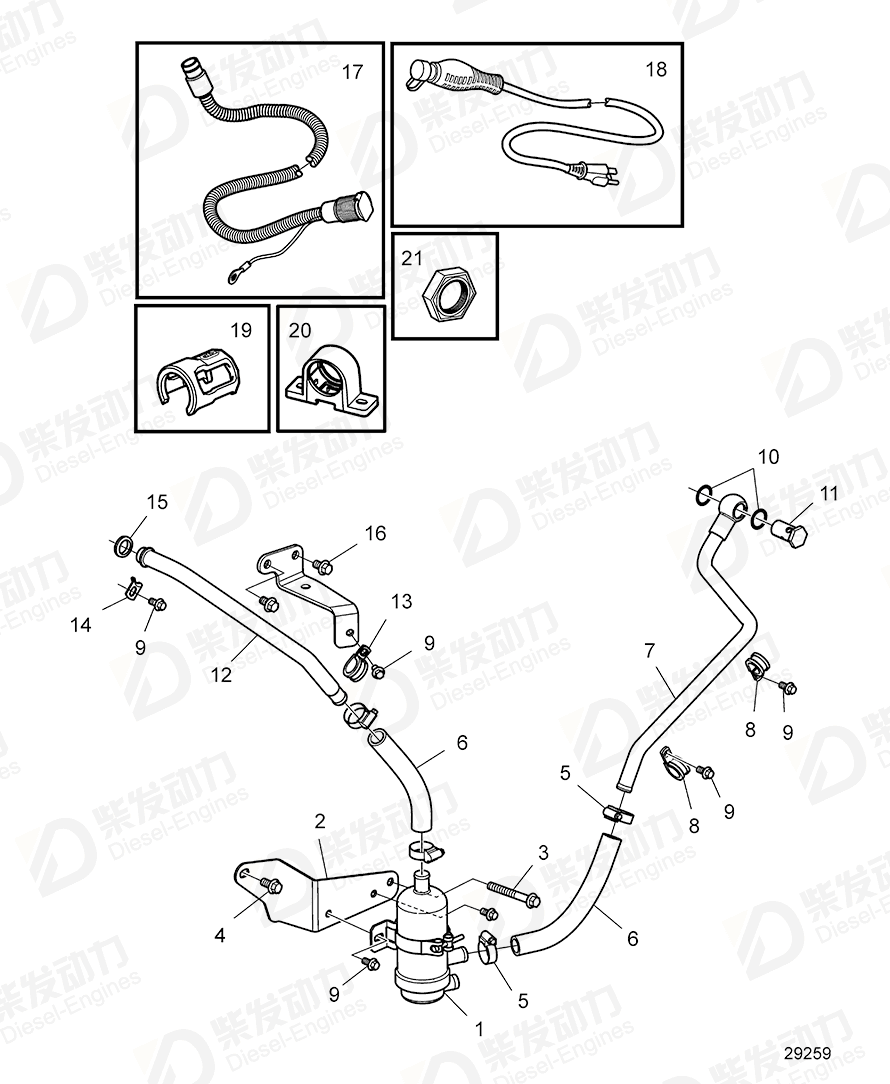 volvo penta Bracket 22187988 Drawing volvo penta Bracket 22187988 Drawing
